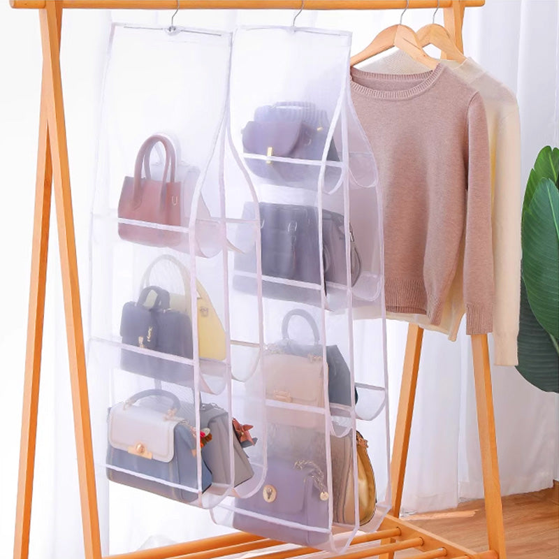 🔥Hanging Handbag Dust-Proof Organizer with 6/8 Large Pockets
